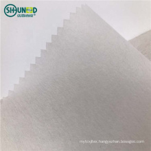 100% polyester soft handfeeling chemical bond nonwoven interlining fabric embroidery backing nonwoven embroidery paper